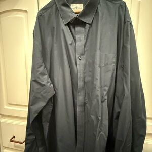 Classic Men's Black Dress Shirt
